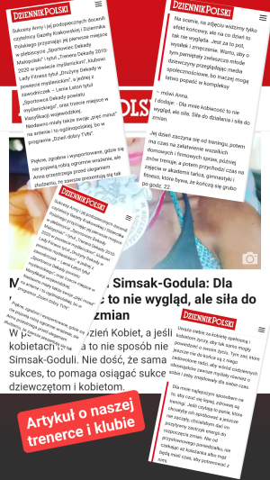 Dziennik Polski o naszej trenerce, pasji i klubie