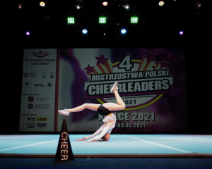 Gabriela Rerutko w konkurencji akrobatyki indywidualnej Mistrzostw Polski