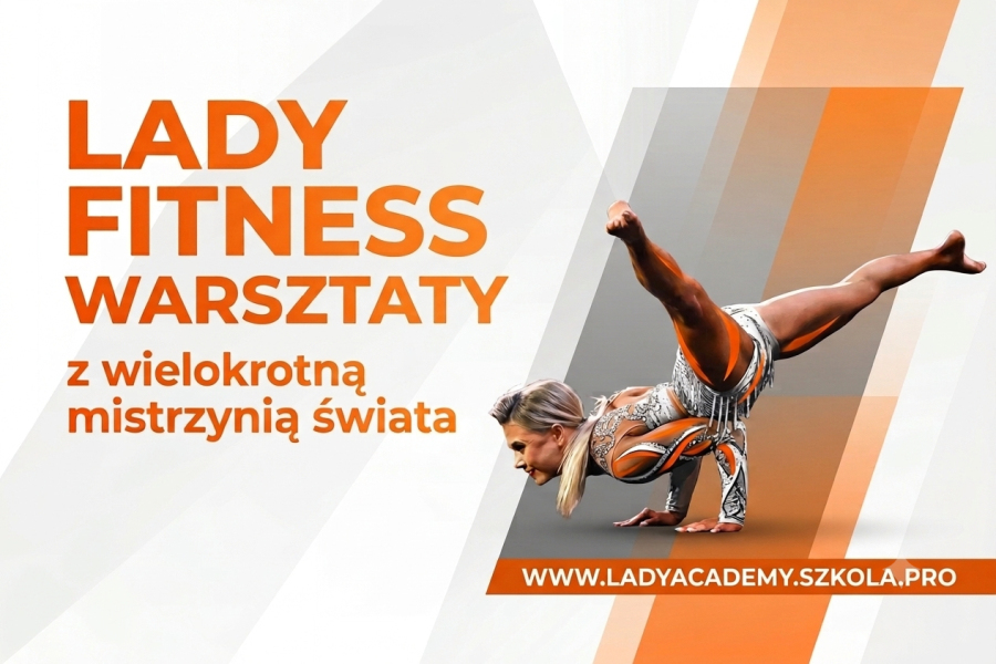 REWOLUCJA PRZEDSEZONOWA W LADY FITNESS MYŚLENICE! 💥
Ruszyły zapisy na niesamowite warsztaty szkoleniowe! Przygotowujesz się do nadchodzącego sezonu? Nie może Cię tam zabraknąć!
Gościć będziemy absolutną gwiazdę świata fitness. Nasz klub odwiedzi Aleksandra Kubińska – wielokrotna Mistrzyni Świata w fitness gimnastycznym oraz zwyciężczyni (w kategoriach juniorek i seniorek) prestiżowych zawodów Arnold Classic i Mistrzostw Świata w fitness artystycznym! 🏆✨
📅 Kiedy?

    16.07 (czwartek) – start o godzinie 11:00

🗓️ Szczegółowy program warsztatów:
Blok I:

    1,5h – wzmacnianie i wyszukane elementy do układów (praktyka).
    1h – choreografie: na co warto zwrócić uwagę w fitness, jak wyróżnić się na scenie, żywienie a performance i zawody sylwetkowe oraz praca poza sezonem (teoria i praktyka).

⏸️ Przerwa: 15 minut
Blok II:

    1h – pozowanie dla osób startujących w PZKFiTS.

Podczas warsztatów odbędą się również indywidualne konsultacje choreografii oraz konsultacje sylwetkowe. To idealny moment na naukę nowych elementów oraz korektę dotychczasowych przed nadchodzącym sezonem!
⏰ Szczegóły i zapisy

    Termin zgłoszeń: Tylko do 6 lipca!
    Jak się zapisać: Wyślij SMS w godzinach dyżuru (poniedziałek – piątek, godz. 10:00 – 13:00).
    Numer telefonu: 📞 509 699 252
    Dla każdego uczestnika dyplom 

    Kwota zapisu nie podlega zwrotowi i jest bezzwrotna płatna w klubie bądź u instruktora do 6 lipca 

    W cenie 170 zł otrzymujecie udział wraz z dyplomem w dwóch i pół godziny w warsztatach lub dopłacasz 30 zł i zyskujesz jeszcze jedną godzinę warsztatów drugiej części i pozowania
***Szkolenie dofinansowane dla zawodniów reprezentacyjnych i wyczynowych***

Więcej szczegółów znajdziesz na naszej stronie internetowej:
🌐 www.ladyacadymy.szkola.pro
Liczba miejsc jest ograniczona. Zrób krok po mistrzostwo i zarezerwuj swój czas już teraz! ⏱️💪